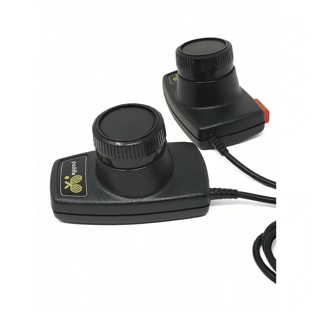 Atari 2600 Paddle Controllers CX30 Set Rotary Gaming Accessories 1980s Retro